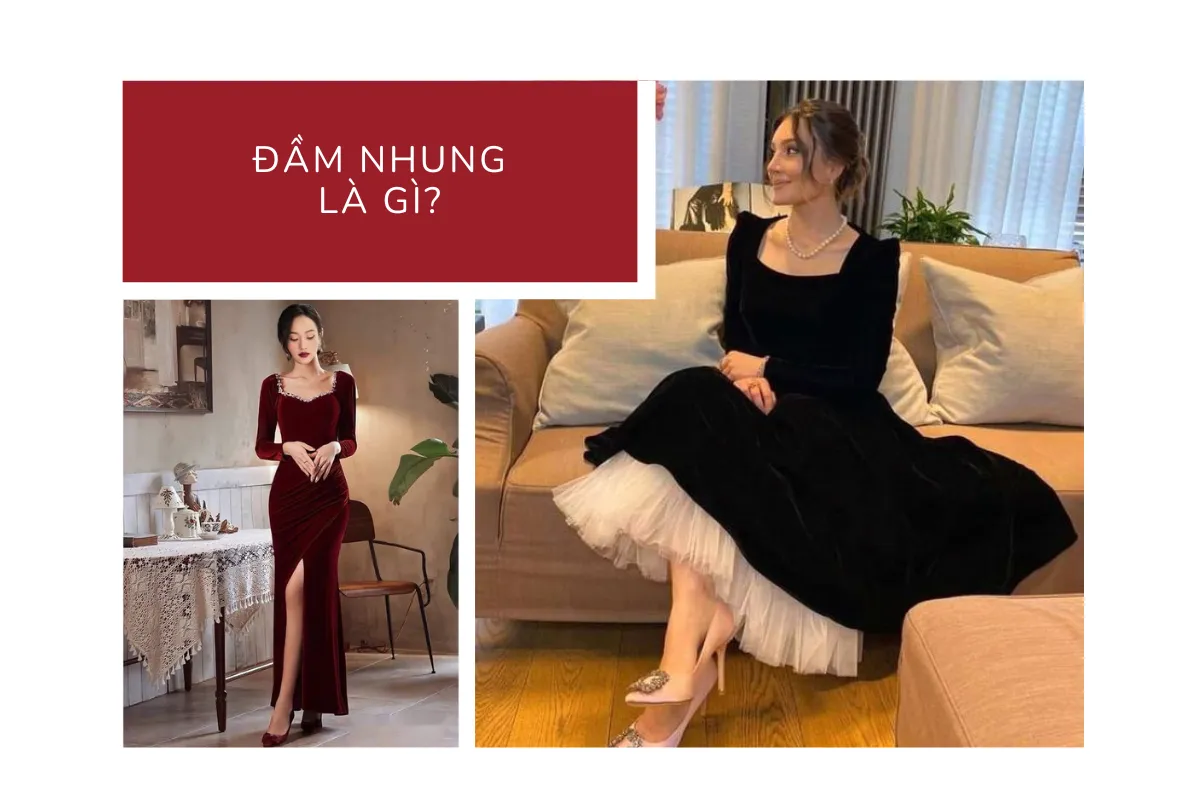 Đầm nhung là gì
